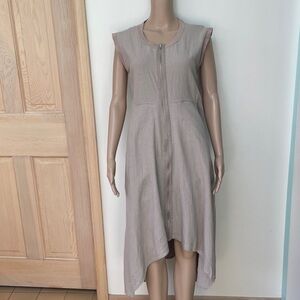 For Cynthia Lagenlook Dress Linen Blend